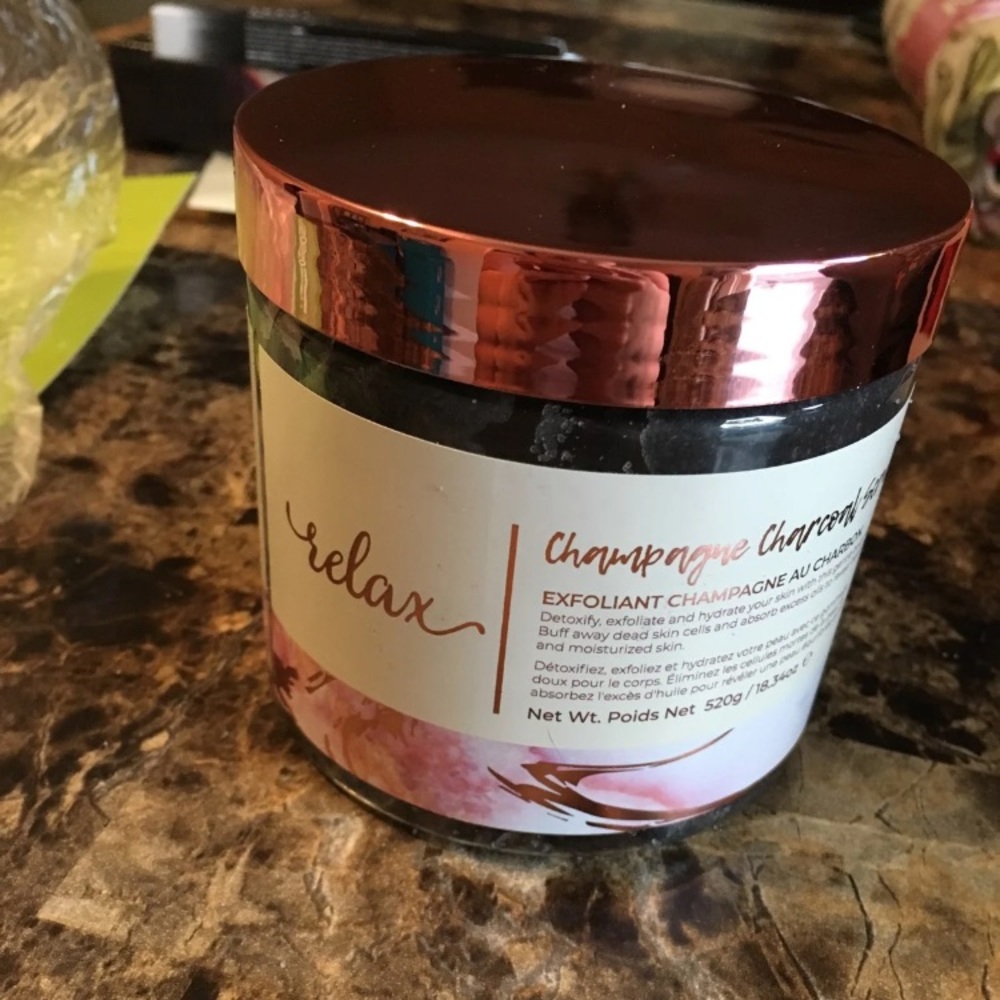 Charcoal body scrub